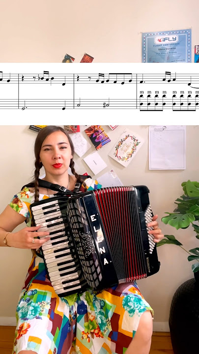 FINAL COUNTDOWN (sheet music) accordion #accordion #elenastenkina #sheetmusic #lessons #tutorial