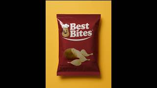How to Create a Chips Packet Mockup in Photoshop | Easy Packaging Design Tutorial #shorts