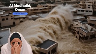 Самое сильное наводнение за 20 лет в Аль-Мудхаиби, Оман! Люди спасаются, как могут!