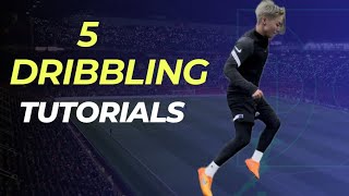 Introducing and explaining 5 dribbling techniques#footballskils #footballsoccer