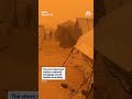 A sandstorm hit tent camps housing displaced families in Gaza
