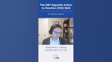 The DBT Opposite Action to Emotion (O2E) Skill #shorts