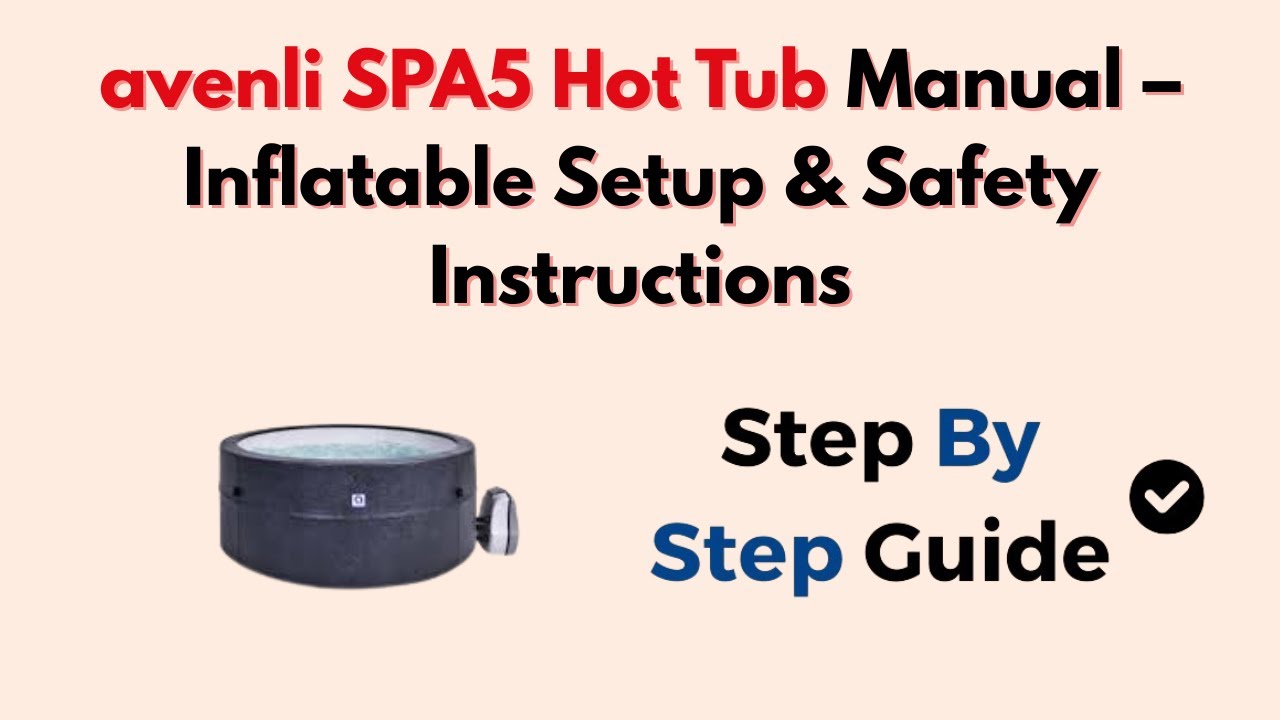 Руководство по эксплуатации гидромассажной ванны Avenli SPA5 – инструкции по установке и технике ...