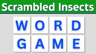 🪲Unscramble the Buzz: Insect Word Puzzles to Test Your Skills! 🐞#scrambledwords #brainexercise
