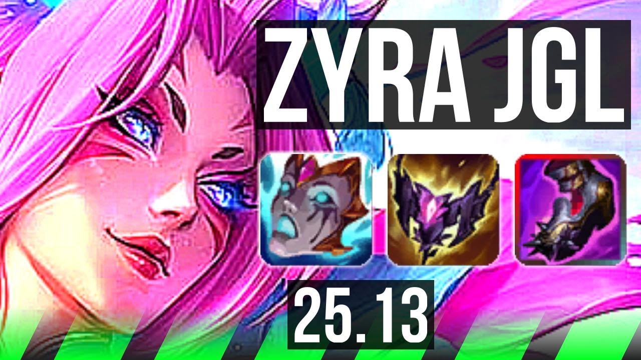 ZYRA vs ZED (JGL) | 8/3/8 | KR Challenger | 25.13