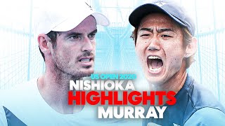 Andy Murray Hits Back From Two Sets Down! | Nishioka v Murray | US Open Highlights & Interview