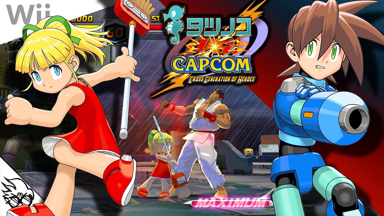 Tatsunoko vs. Capcom: Cross Generation of Heroes (Wii / 2008) - Roll +  MegaMan Volnutt [Playthrough]