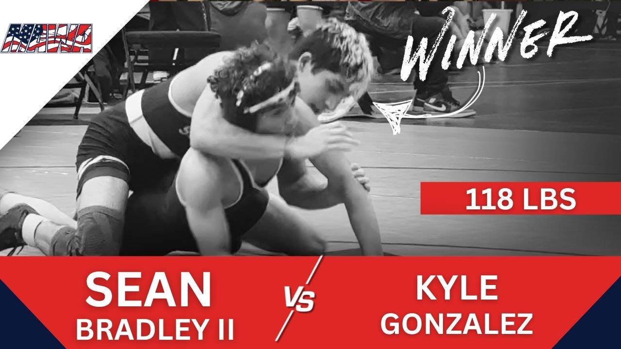 Sean Bradley II 7-1 Win vs Kyle Gonzalez | MAWA Regionals 2025 | 118 lbs Wrestling