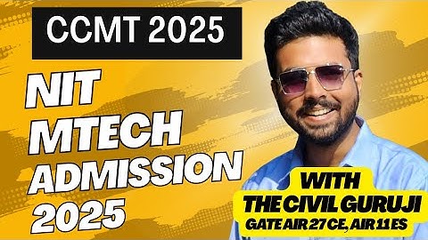 CCMT 2025 : NIT M.Tech Admission 2025 : NIT Vs IIT #gate2025 #coap #ccmt #iit #nit #mtech #youtube
