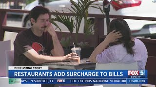 Restaurants Add Surcharge To Bills