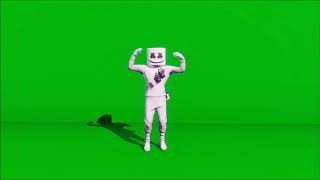 Marshmello Keep It Mello Fortnite Emote Royalty Free Green Screen