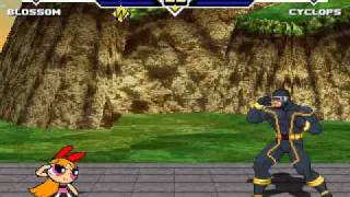 Tks Random Mugen Battle 597  Team Ppg Vs Team Xmen