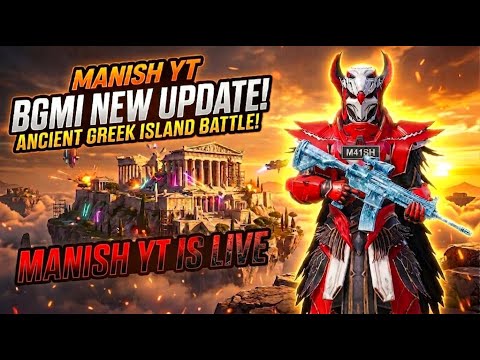 NEW HERO'S CROWN MODE! 👑 BGMI Live | Rank Push To Conq Ft. Manish YT 🛑 |