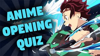 GUESS THE ANIME OPENING QUIZ CHALLENGE [VERY EASY  OTAKU]