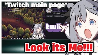 Download Lagu Zeta got featured on Twitch Main page and her reaction is HILARIOUS!!! MP3