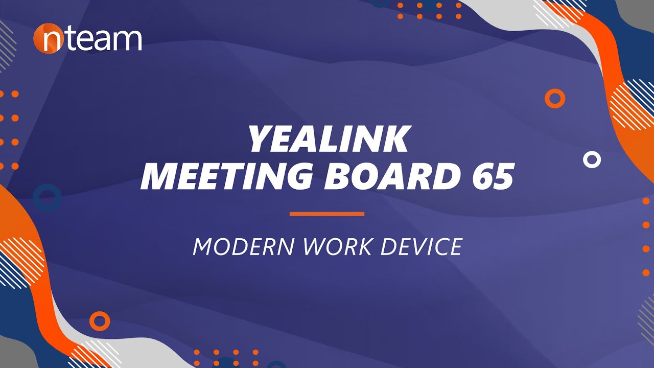 Yealink Meeting Board 65 Vorstellung Modern Work Device Bildschirm