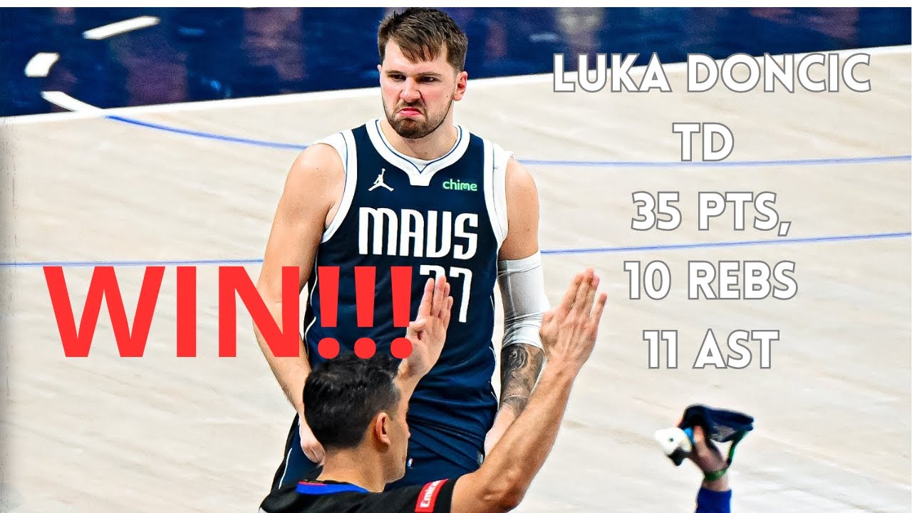 Luka Doncic 5th straight Triple Double for WIN! 35 Pts, 11 Ast, 11 Rebs ...