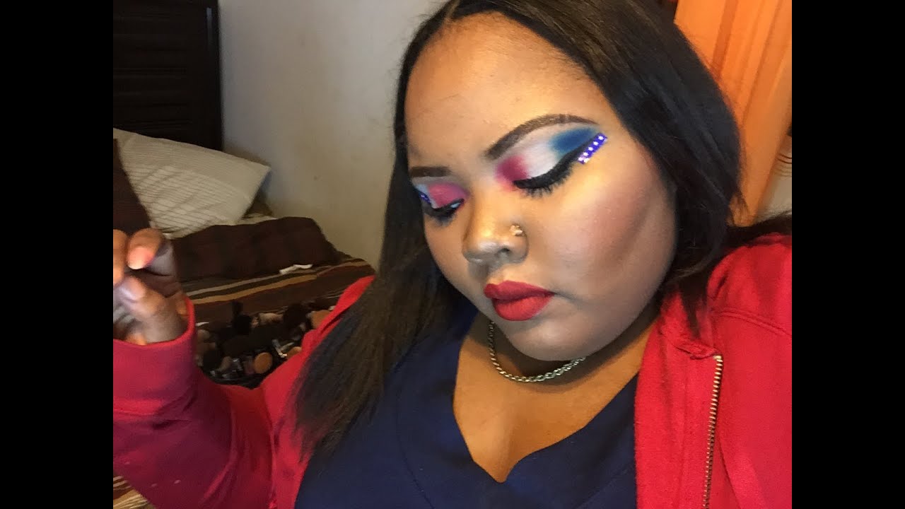 Memorial Day Inspired Makeup Tutorial Ft. 2 Lip Options + Outfit