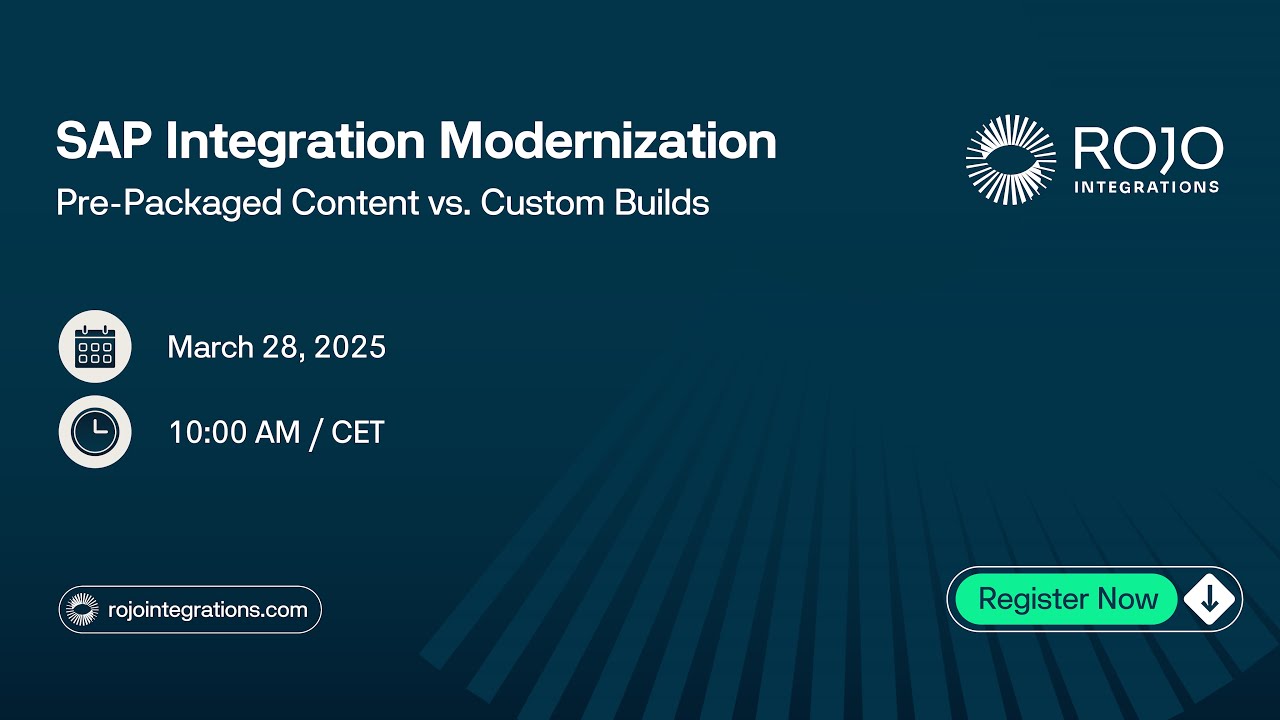 How to Modernize SAP Integrations: Pre-Built Content vs Custom Builds ...
