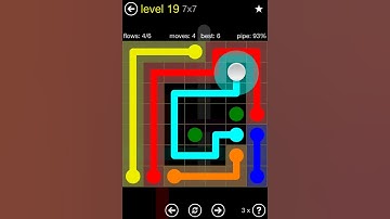 Flow Free Regular Pack 7x7 Level 19 Walkthrough
