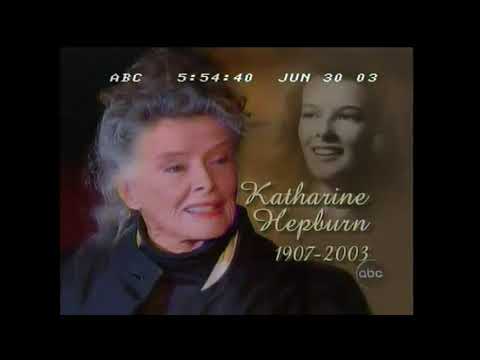 Katharine Hepburn: News Report of Her Death - June 29, 2003