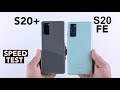 SAMSUNG S20 FE vs S20+ Speed test & Size Comparison