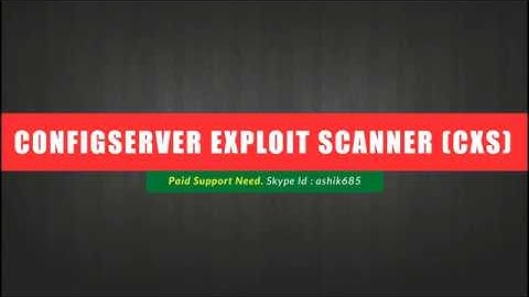 How to Install / Uninstall ConfigServer eXploit Scanner