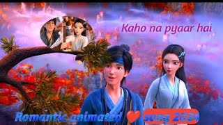 Kaho na pyar hai Romantic ❤️ animated song 2024