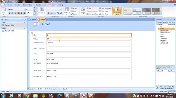 CLASS-8 TOPIC-CREATING A FORM USING MS-ACCESS VIDEO-1