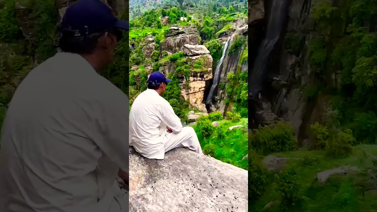 🌈🌊🏔️The best  waterfall swat valley hiking 