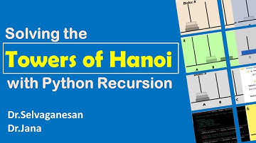 Solving the Towers of Hanoi with Python Recursion | Problem Solving & Python Programming |