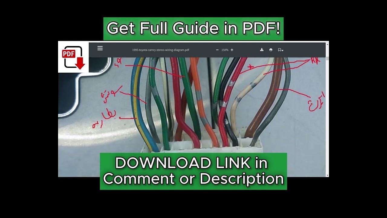 [DIAGRAM] 1995 Toyota Camry Stereo Wiring Diagram - YouTube