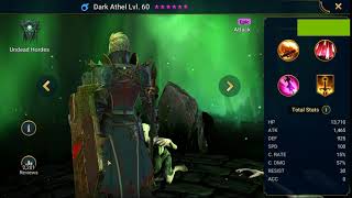 Raid Shadow Legends Hero Showcase Dark Athel lv 60