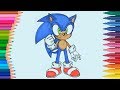 Sonic de pintar | Dibujos Para Niños | Learn Colors