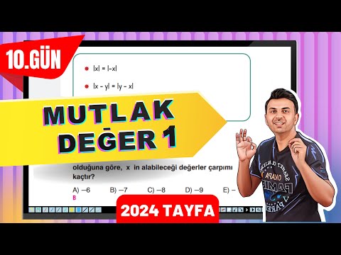 MUTLAK DEĞER 1  | 10. GÜN #40GündeTYTmatematikkampı