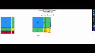 Factorizing Algebraic Expressions Using Algebra Tiles | Visual Math Explanation#maths