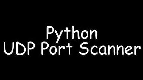 Python UDP Scanner