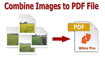 How to Combine Images into one PDF File in Nitro Pro