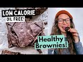 5 ingredient healthy brownies//vegan and oil free