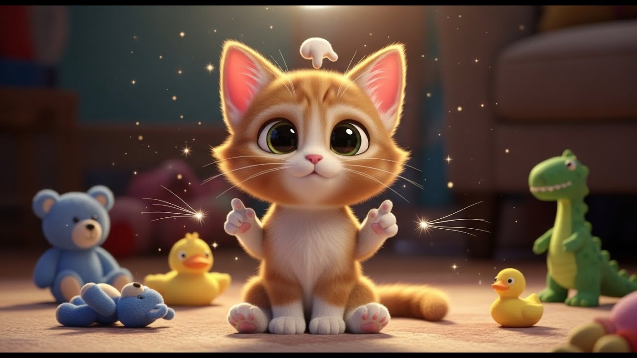 Learn Body Parts with a Cute Cat 🐱 | Fun Body Parts Learning for Kids | Preschool Educational