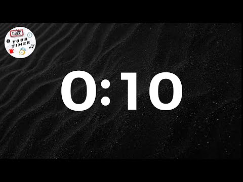 10 Second Countdown Timer with a Voice/Sound Effect and Black Background! - Countdown Timer!