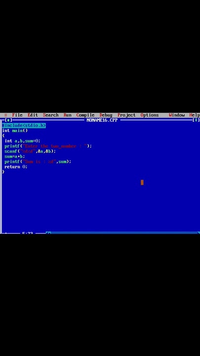 C Program To Add Two Number | Step By Step Explanation | #shorts - YouTube