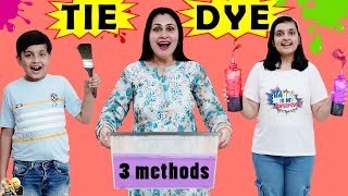 TIE AND DYE | Summer Vacations Special | Colorful Family Activity | Aayu and Pihu Show screenshot 2