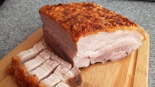 NO Fail! Guaranteed Crispy Roasted Pork Belly! Easy Steps Professional Taste! 包脆皮燒肉! 【ENG/CHI SUB】