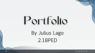 Assessment In Learning 2 Portfolio
