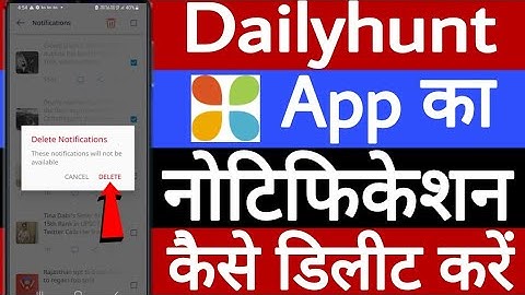 Dailyhunt App ka notification Kaise delete Karen // How to delete dailyhunt app notification