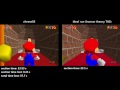 Super Mario 64 - Cheese05's WR (1:39:28) vs Ideal Human Theory TAS (1:32:55)