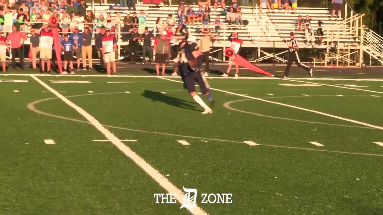 Mason 2025 WR/DE Sam Corey solo tackle vs. DeWitt