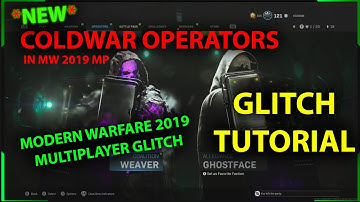 coldwar operators in modern warfare 2019 glitch turotial, how to get cold war operators ...*patched*