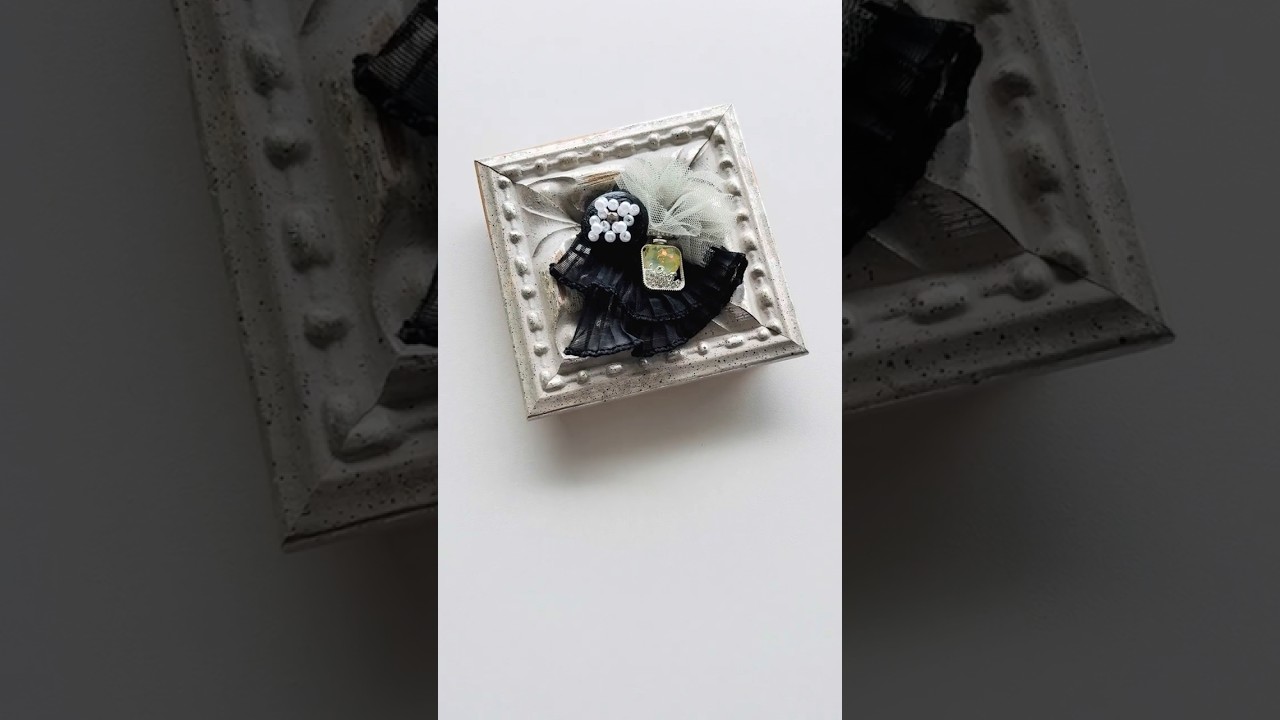 Aesthetic DIY: Elegant Brooch with Japanese 100yen Shop Materials